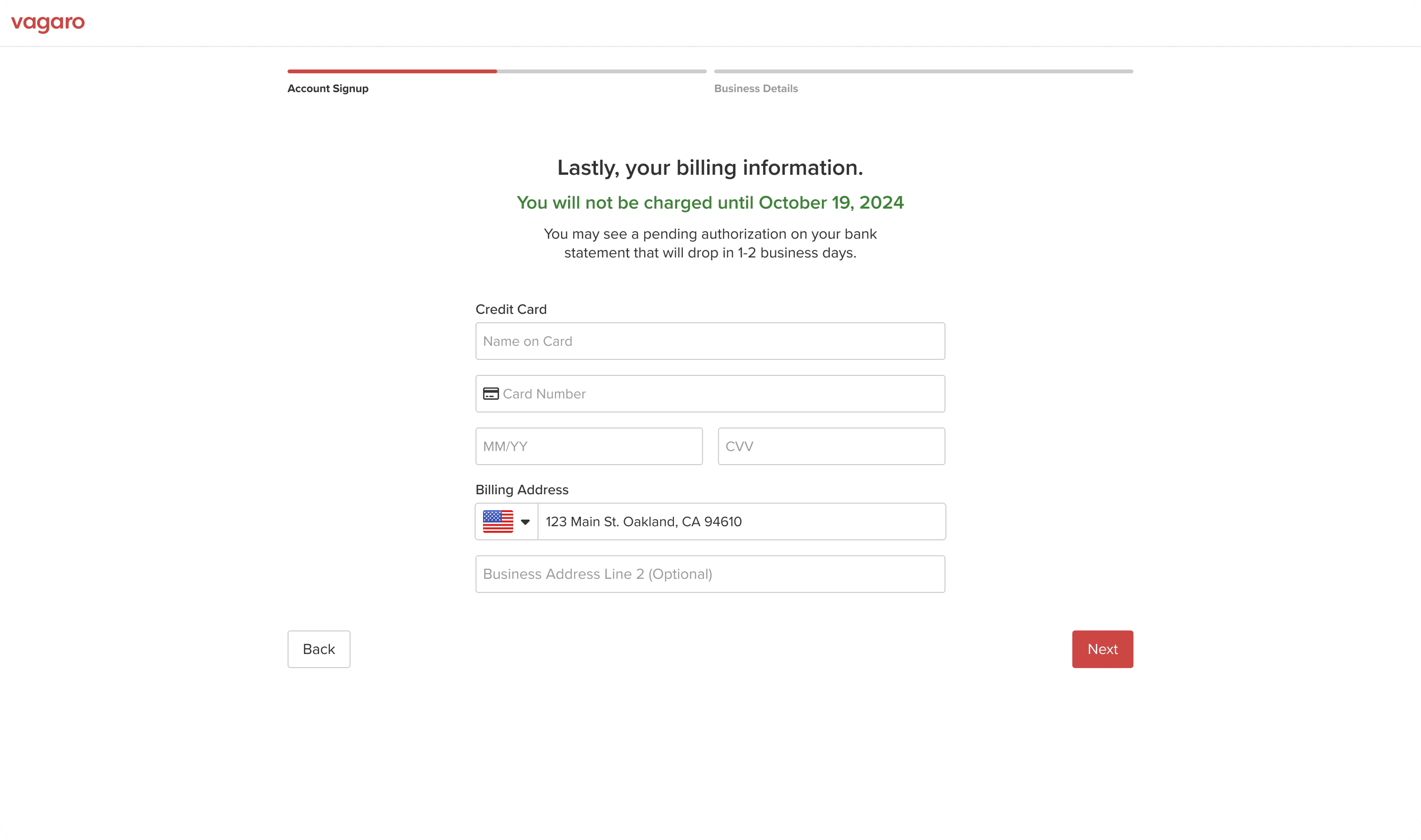 Step 3: Payment